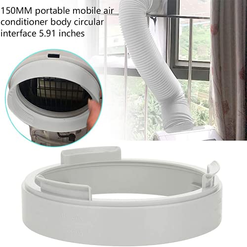 N/D 5.9 Inch/6 Inch Portable Air Conditioner Exhaust Hose Coupler, Window Adapter Tube Connector Air Conditioning Exhaust Pipe Air Hood Baffle Plate Mobile Air Conditioning Accessories,150 Cm #TOP3