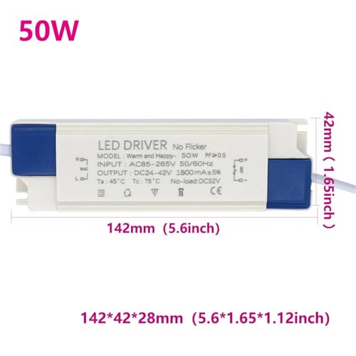 Driver LED 50W transformateur contre le clignotement des spots