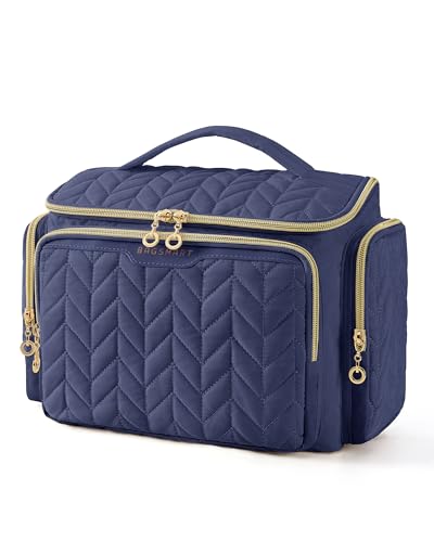 Trousse de toilette de voyage BAGSMART grand format avec poignée pour cosmétiques