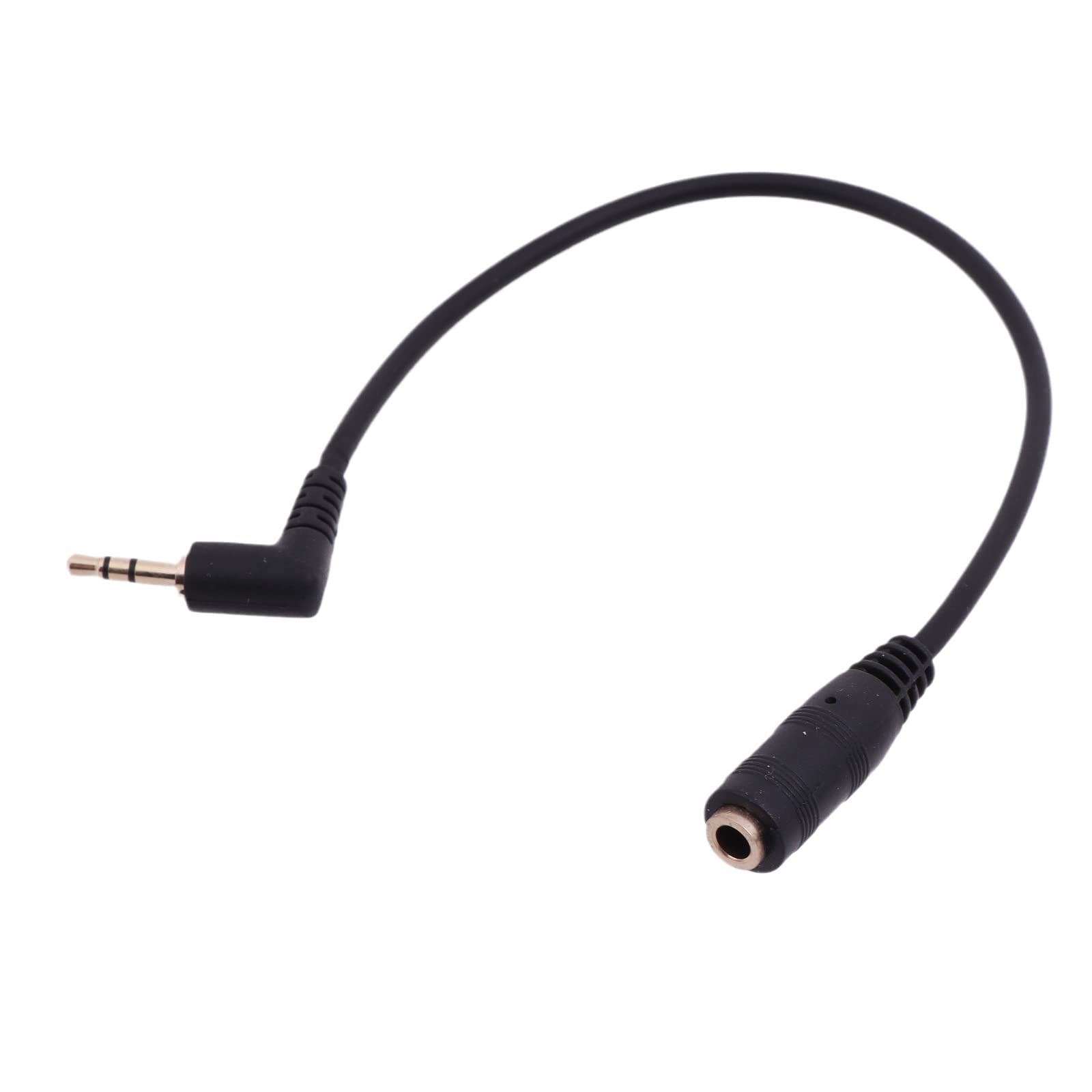 Elnwnnkc Gold Plated 2.5mm Male to 1/8inch 3.5mm Female Stereo Auditory Adapter Cable Straight/Right Angled