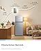 Comfee' Kühlschrank mit Gefrierfach | 204L Kühl-Gefrierkombination, 143 cm Höhe | 137 kWh/Jahr, Low Frost, Leise 39 dB, LED-Licht, Inverter Kompressor, Freistehend Silber RCT210DS3EU(E)
