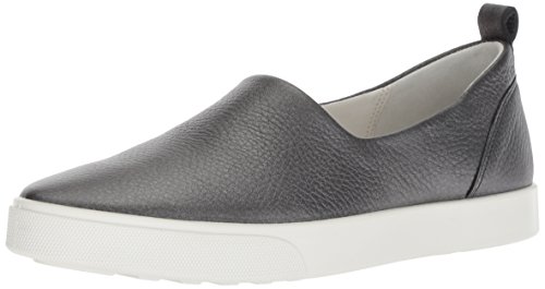 ECCO Women's Women's Gillian Slip On Shoe, Black/Dark Silver, 42 M EU (11-11.5 US)