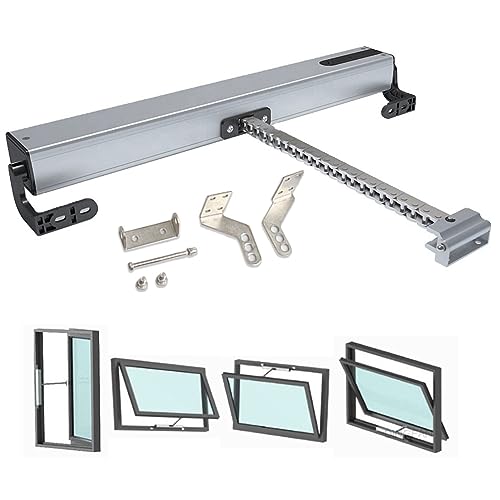 Apri e Chiudi Finestra Eelettrico 24V Apri Finestra a Catena Automatico con Interruttore e Telecomando, Corsa 300-1000mm, Max 400N, IP32 Impermeabile, Sistema Controllo Finestra (Colore : 24V Only Mo