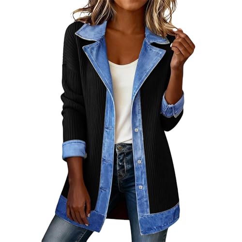 Vestes et manteaux en velours côtelé femme surchemise boutonnée rétro