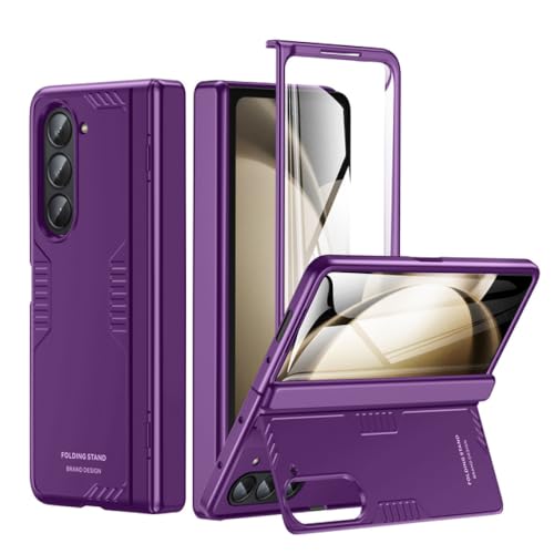 Coque Samsung Galaxy Z Fold 5 antichoc violette avec protection charnière