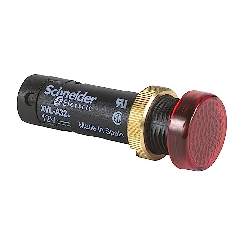 Piloto LED 12mm 12V rojo indicador luminoso industrial chivato salpicadero coche