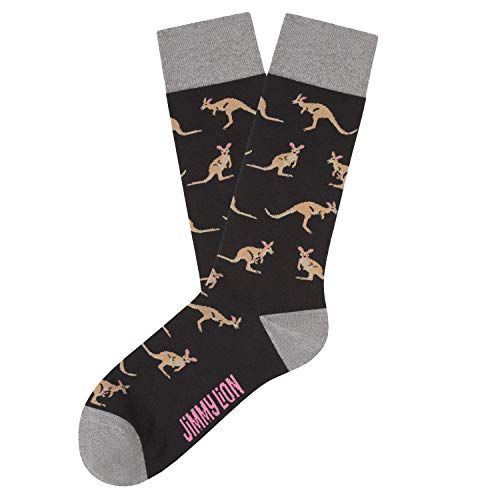 Jimmy Lion Kangaroo Chaussette pour homme en coton - Noir - 41-46 Cover