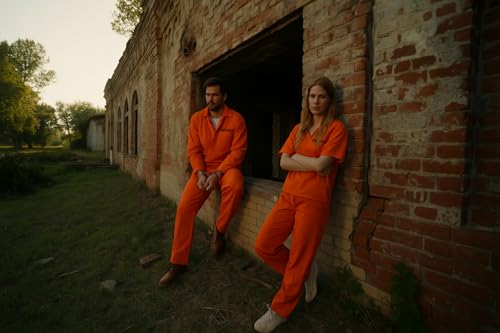 Prisoner Fancy Dress Costume (Orange)
