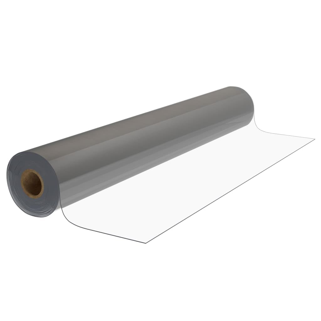 Tischfolie Rolle Transparent 0,9x15 m PVC 1,6 mm Dicke Kratzfest Wasserdicht Abwaschbar Tischdecke Schutzfolie für Tischdeko und Schreibtischunterlage