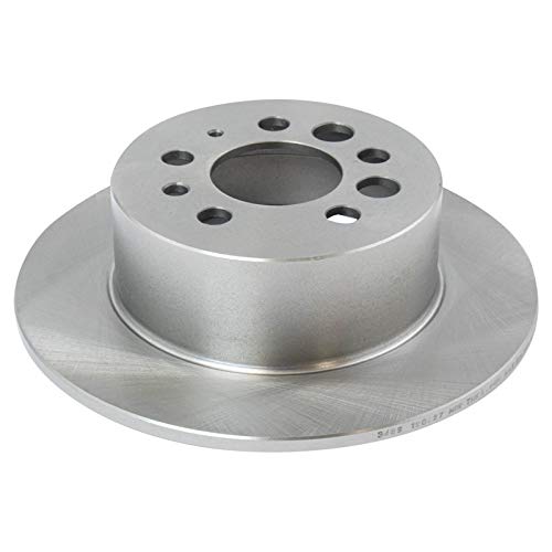Image of TRQ Rear Brake Pad and Rotor Set Semi Metallic | For 1975-1997 Volvo 240 242 244 245 262 264 265 740 745 760 780 940 960