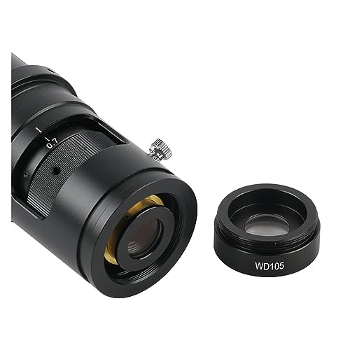 Lente de microscopio WD210 objetivo auxiliar 0.5X para cámara de video industrial 6