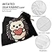 Hedgehog Holding A Heart Silk Like Head Scarf for Women Bandana for Hair Wrapping Fashion Accessory Square Hair Scarves 18