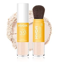 【Mineral Sunscreen Powder for Face and Scalp】Rich in mineral powder, with skin-friendly formula creates the perfect natural matte finish, do a best oil control setting effet and provide a sun protection for face and scalps. 【Broad-Spectrum SPF 35 Loo...