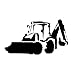 19.5 cm * 10.8 cm Jcb Digger Mode Décor Autocollants Stickers Vinyle Accessoires De Voiture Noir