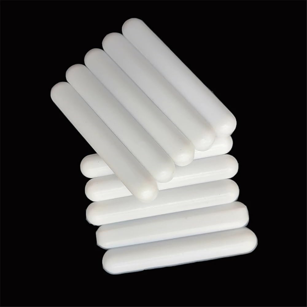Rührstab, 10er-Pack C8x50mm PTFE-Magnetrührstäbe ohne Drehring, weiße Spinbars-Laborausrüstung