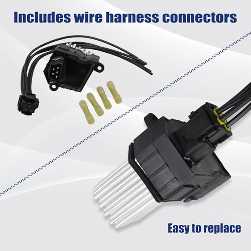 Image of AITKEN AC Blower Motor Resistor with Plug Harness Replacement Kit for BMW 3 Series 5 Series X3 X5 1995-2007, Range Rover Replace #64116929540 JGO000021.