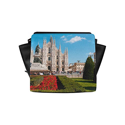 Crossbody Travel Bags For Men Unusual Beautiful Milan Cathedral Satchel Bag Crossbody Bags Travel Bags Duffel Shoulder Bags Luggage For Lady Girl Women Small Travel Bags