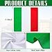 Mindsoft 12 Pcs Italian Flag Bandana for Women 100% Cotton Scarf Square Head Hair Neck Scarf Headscarf Wraps for Wristband Decorative Bags Fashion Accessories