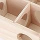 Hamster Labyrinth Tunnel Spielzeug, Naturholz Hamster Labyrinth Maus Intelligentes interaktives Haustier Spielzeug mit Acrylabdeckung für Zwerg Hamster Rennmaus Mäuse