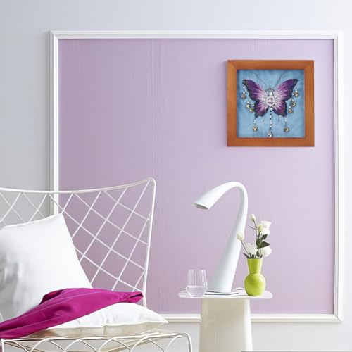 Kit de broderie point de croix papillon idée cadeau DIY adultes - 6