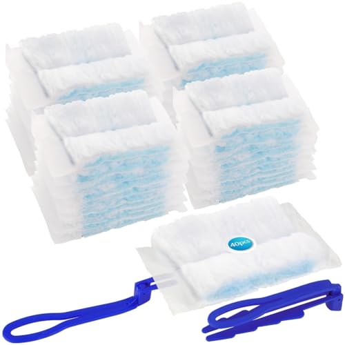 Hipzeepo 40 Recambios de Plumero de Microfibra, Kit de Repuesto para la Escuela y el Hogar.