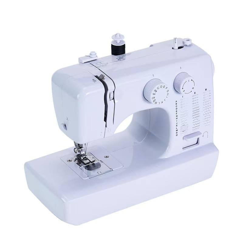 Sewing Machine for Beginners with 45 Built-in Stitches, Mini Portable Sewing Machine with Reverse Sewing Foot Pedal, Dual Speed Double Thread Electric Sewing Machine with LED Light, Maquina de Coser
