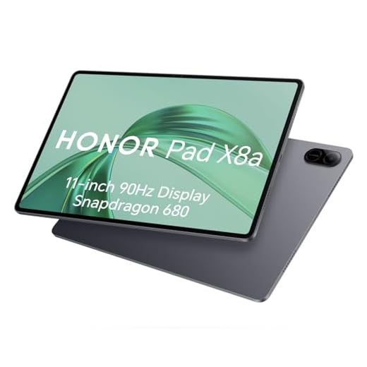Honor Pad X8A 4GB 128GB, Ampliable hasta 1TB, WiFi Tablet, Pantalla de 11 Pulgadas 90Hz, Snapdragon 680, 4 Altavoces, Batería 8300mAh, Cuerpo Metálico, Android 14, Google Service, Gris