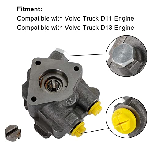 Priprilod Fuel Pump Fuel Transfer Pump 20997341 Replace # 2082481 85103778 21476011 Compatible with Volvo VN VNL VHD Series D11 D13 D16 Engine UE - Thumbnail 2