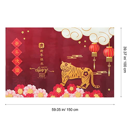 Homoyoyo Vibe zodíaco ano tigre fundo pano mola festival pano de fundo festivo foto prop