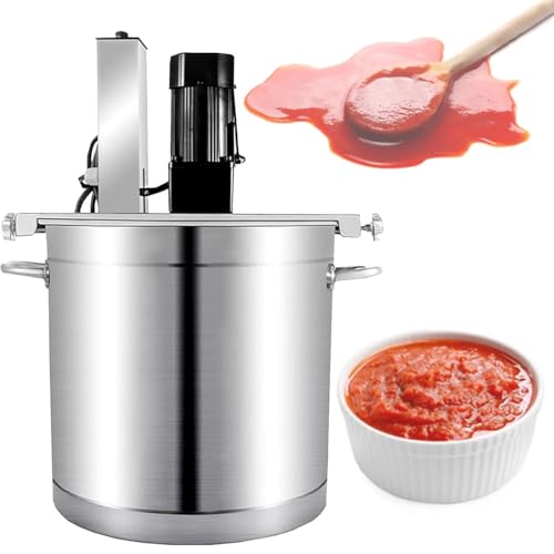 Pentola Cottura Automatica Mescolatore,Mescolatore Automatico Pentole Riscaldamento Diretto,Con Raschietto,Velocità Regolabile per Marmellate,Salse,Ripieni,Condimenti Pentole Calde,Zuppe,40L