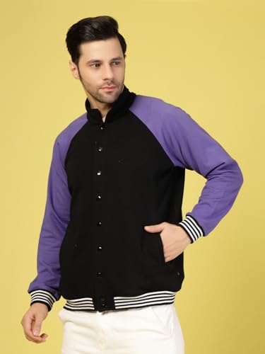 Image of Rigo Varsity Jacket for Men | Streetwear Varsity Jacket | Puff Print Varsity Jacket | Oversized Varsity Jacket for Men