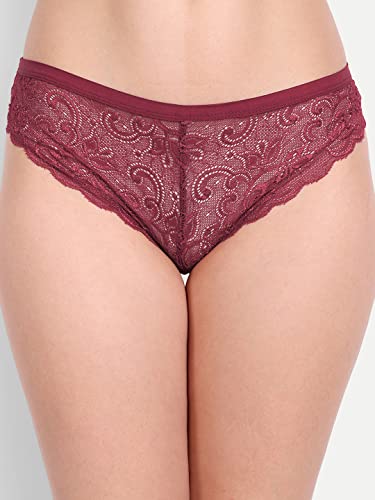 Image of FIMS - Fashion is my style Women Cotton Floral Lace Padded, Non-Wired, Full Coverage, Seamless Bra Panty Set, Multicolor, Lingerie Set