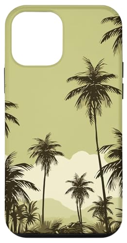 Palm Trees Beach Tropical Nature Olive Khaki Moss Green Case for iPhone 12 mini