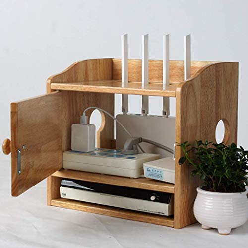Aufbewahrungsbox aus Holz Halterung/Halterung/Halterung WLAN-Router TV-Box Set-Top-Box Streaming Media 3-lagige Ausrüstung Spielekonsole Wandhalterung