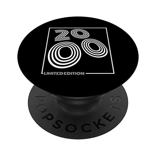 Cumpleaños 2000 edición limitada de cebra PopSockets PopGrip Intercambiable