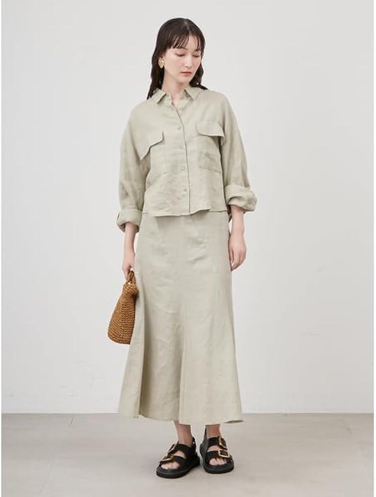 Amazon.co.jp: [ミラオーウェン] フレンチリネンSET UPナロー