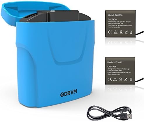 5200mAh Action Camera Battery Power Bank with USB Dual Battery Chambers and Two Batteries for AKASO, Crosstour, Campark, APEMAN, Victure, FITFORT, EKEN Sports Underwater Camera