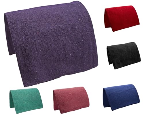 Tahoe Tack Traditional Acrylic Saddle Blanket, 36" x 34", Purple