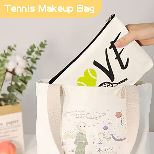 Bedsifv Tennis Gifts, 24Pcs Tennis Player Gifts For Girls, 4 Tennis Makeup Bags 16 Hair Ties 4 Wish Bracelets, Personalized Tennis Stuff For Tennis Player Tennis Lover Tennis Coaches #TOP2
