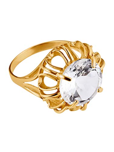 Preisvergleich Produktbild KLiNGEL Damen Ring mit Bergkristall in Weiß