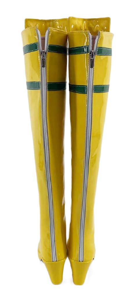 Yragemz Women Rogue Costume Bodysuit Swim Adult Rogue Jumpsuit for Halloween Costume Bodysuit: Yellow US 6 /CH 37