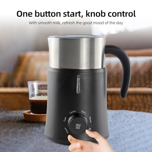 FfiMe Electric Milk Frother & Steamer - Automatic Hot and Cold Frothing for Coffee, Lattes, Cappuccinos, and More - Image 2