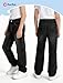 PATPAT Boys Straight Leg Jeans Kids Denim Jeans Elastic Waist Pants with 5 Pockets Size 11-12 Years, Black