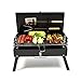 Compact Charcoal Grill Set - Foldable Barbecue for Beach, Camping | Stainless Steel Notebook Charcoal Grill with Handle, Utensils, Baking Net & Foldable Strut | Small Travel BBQ Grill Compact Charcoal Grill Set - Foldable Barbecue for Beach, Camping | Stainless Steel Notebook Charcoal Grill with Handle, Utensils, Baking Net & Foldable Strut | Small Travel BBQ Grill