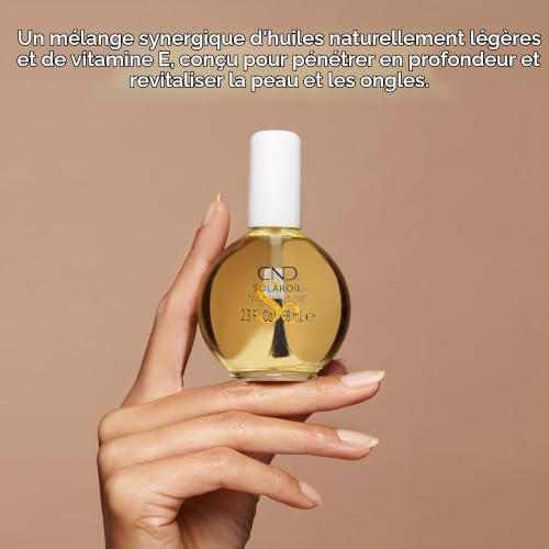 CND SolarOil - Huile Nourrissante pour Ongles et Cuticules, Mélange Naturel d'Huiles de Jojoba, Vitamine E, Son de Riz et Amande Douce, Hydrate et Conditionne la Peau, 68ml – vue 2