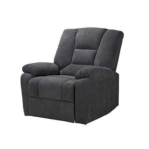 Preisvergleich Produktbild Relaxsessel Hollywood verstellbar Liegesessel Sessel Fernsehsessel Wohnzimmer mit LiegefunktionKinosessel Cinemasessel Polstersessel Einzelsofa Recliner SesselFlauschiges Tuch (Grau)