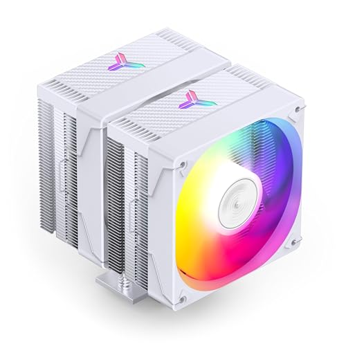Image of Jonsbo CR-3000E CPU Cooler White - Dual Tower, 120mm ARGB, 260W TDP, 6 Heatpipes, Quiet & Strong