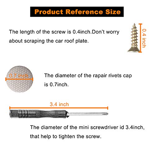 Niteguy 70pcs Car Roof Headliner Repair Button, Auto Roof Snap Rivets Retainer Design for Car Roof Flannelette Fixed, with Installation Tool and Fit All Cars(Light Grey Grid)…