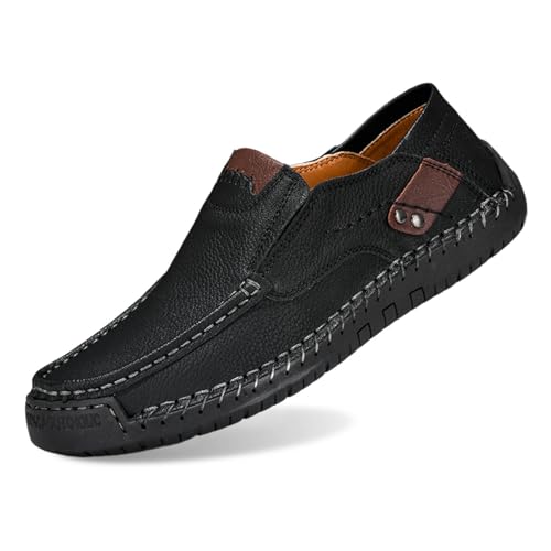 Mocasines para hombre cómodos, zapatos descalzos elegantes y calzado plano casual