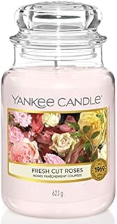 Yankee Candle Scented Candle | Fresh Cut Roses Large Jar Candle | Long Burning Candles: up to 150 Hours | Perfect Gifts for Women